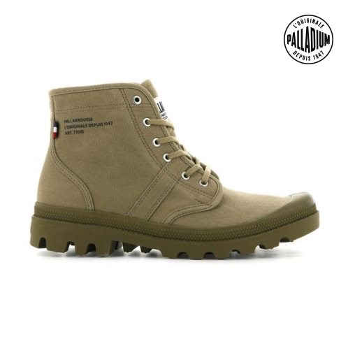 Palladium Pallabrousse Legion Men's Boots Olive | UK L045-ERF